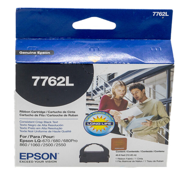 Cartucho de cinta original Epson 7762L color negro