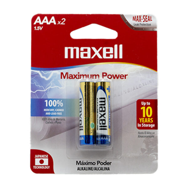 Maxell Batería AAA x2 Máximo Poder