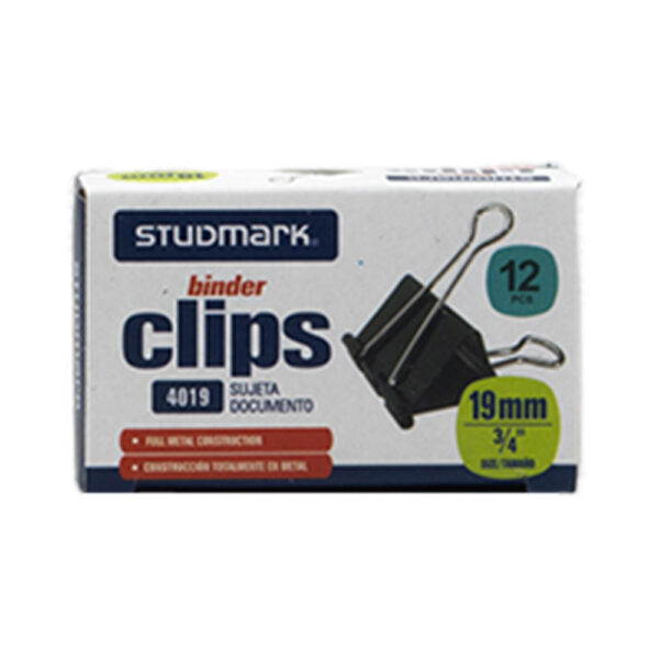 Sujeta Documento de Studmark (19mm) (12 piezas)