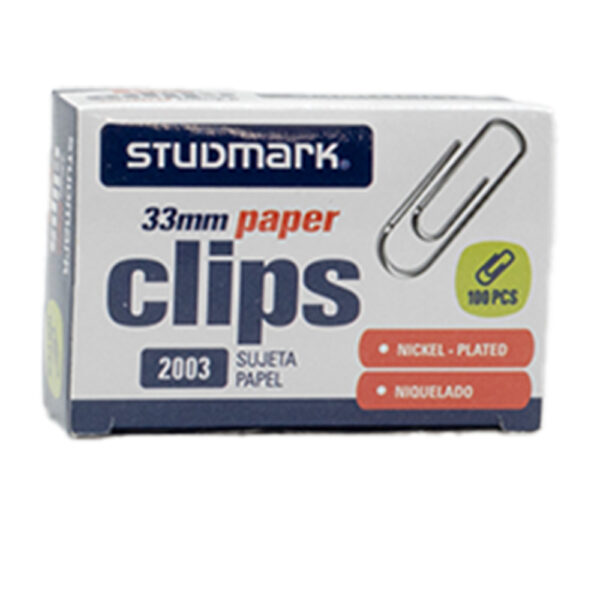 Sujeta Papel de Studmark (33mm) (100 piezas)