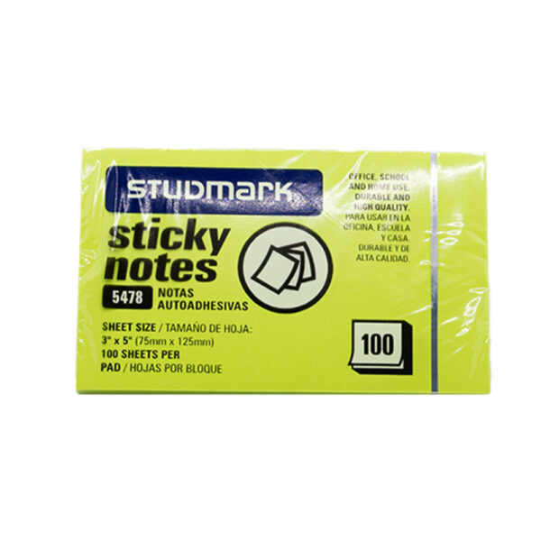 Notas Autoadhesivas de Studmark (3"x 5") (100 hojas)