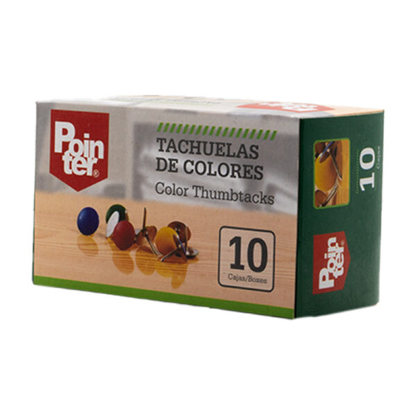 Tachuelas de Colores de Pointer (10 cajas)