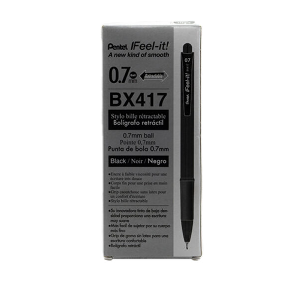 Bolígrafo retráctil Pentel 0.7 mm